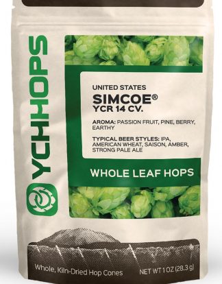 SIMCOE LEAF HOPS Dual Purpose Hop Cones 1 ounce Factory Packed Dry Hopped