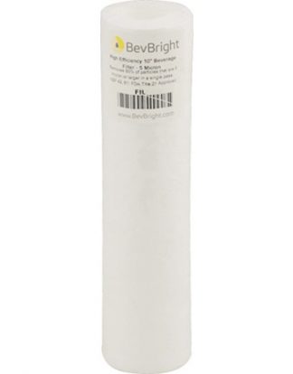 FIL66 BevBright High Efficiency 10" BEVERAGE FILTER 1 Micron 98% Efficiency