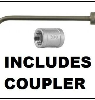 Stainless Steel Maximizer, Long, 7" AG516 Includes Coupler