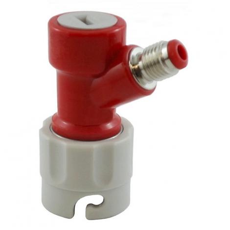 CMB SHORT PIN LOCK Grey Gas Side Disconnect Short Version Kit 1/4 MFL With 5/16 Barb Swivel Nut Set and Clamp - Image 4