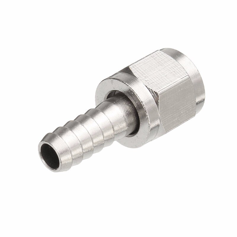 CMB SHORT PIN LOCK Grey Gas Side Disconnect Short Version Kit 1/4 MFL With 5/16 Barb Swivel Nut Set and Clamp - Image 3