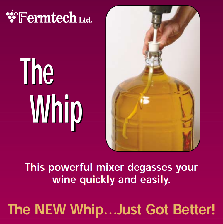 NEW VERSION The Whip Wine Degasser Mixer Stirrer from FermTech