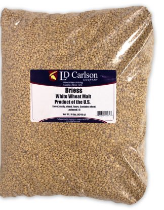 10LB Briess White Wheat Malt - Unmilled 1939B