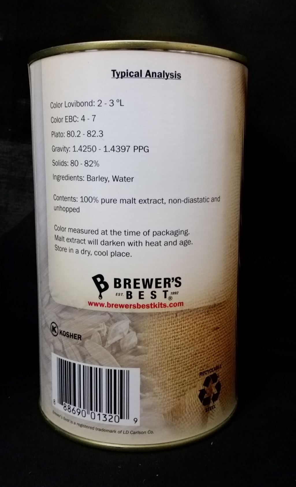 EXTRA LIGHT LME Brewer's Best (COOPERS Australian) Liquid Malt Extract 3.3 lb - Image 3