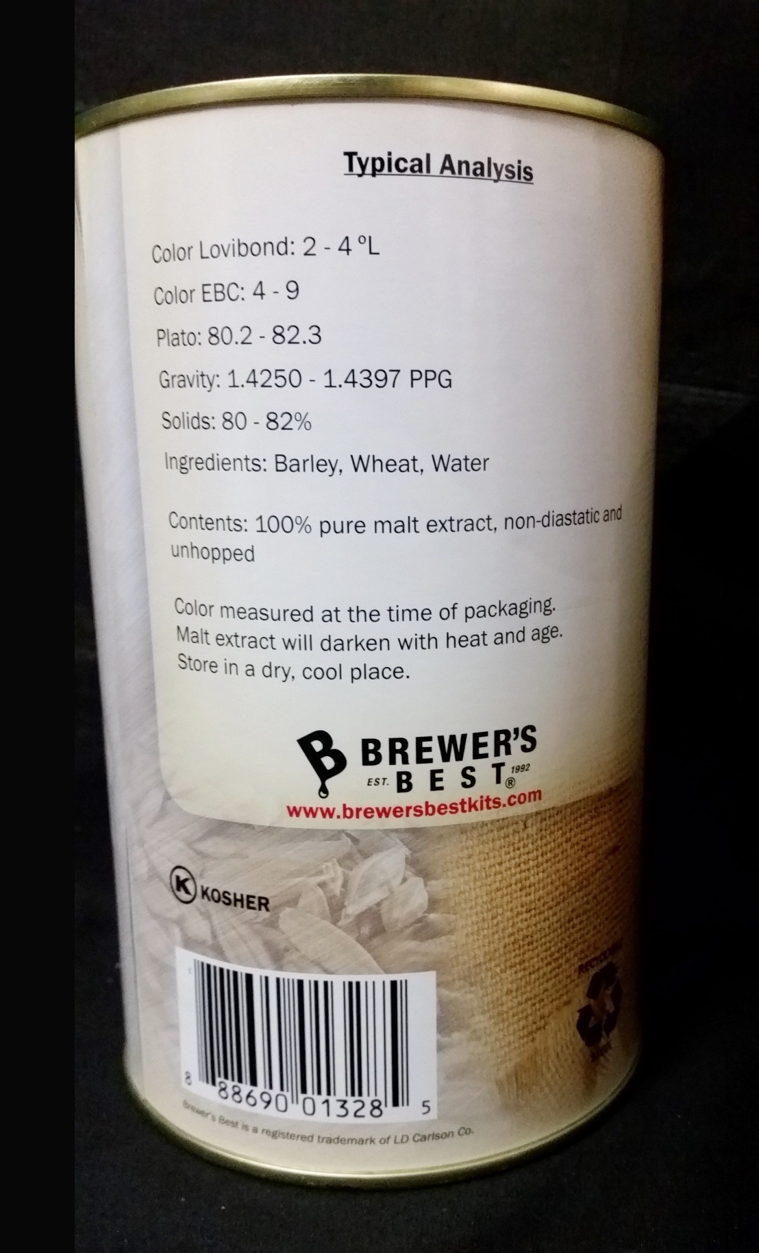 WHEAT LME Brewer's Best (COOPERS Australian) Liquid Malt Extract 3.3 lb - Image 3