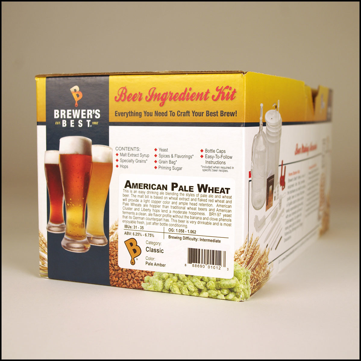 BOX KIT American Pale Wheat Brewer's Best 1026 Beer Ingredient Kit - Image 2