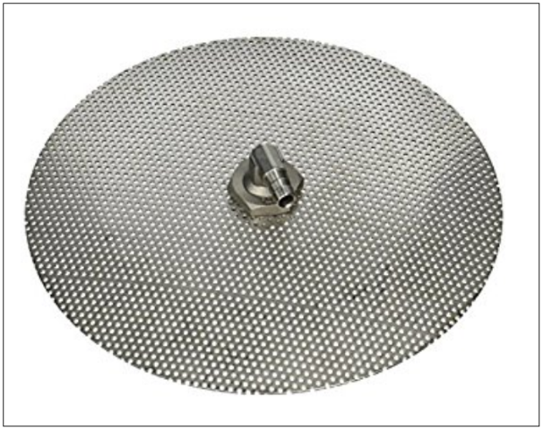 DOMED FALSE BOTTOM (9") ALL stainless steel for whole grain brewing Krome C367