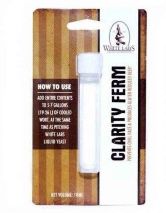 CLARITY FERM White Labs WLN4000 - 10ml Vial to Prevent Chill Haze and Reduce Gluten