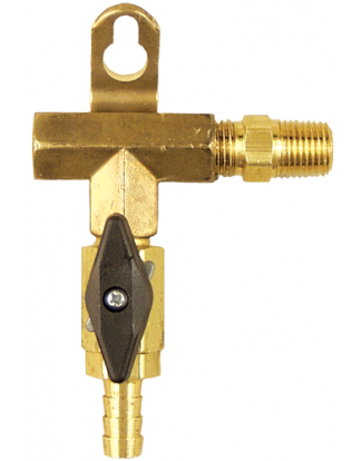 CO2 Gas Line Manifold - MODULAR Add On Assembly with Barb, Shutoff and Check Valve
