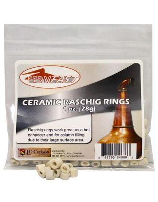 RASCHIG RINGS 1oz Ceramic Reflux Whiskey Still Packing and Boil Enhancer
