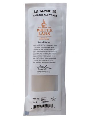 White Labs English Ale Yeast WLP002 - Includes Heat Shield and Ice Pack