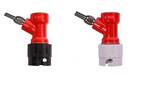 SHORT Version PIN LOCK PAIR Gas and Liquid Side Disconnects for Coke-Style Kegs 1/4" MFL Threaded Short Version (2 1/2" tall) - Image 2