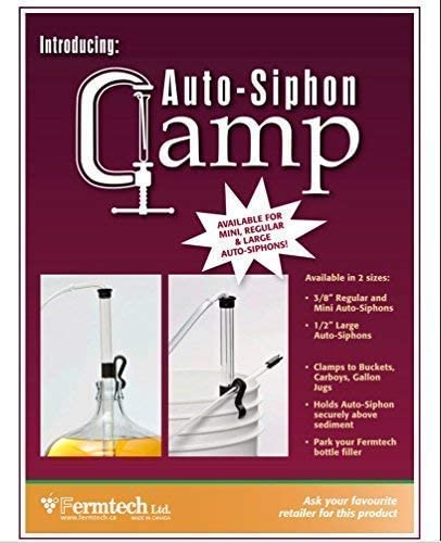 MINI AUTOSIPHON KIT 3/8" RACKING CANE w/Hose and Clamp for Gallon Jugs and 2-Gal Fermenters Auto Siphon Starts Easy with a Couple Pumps - Image 9
