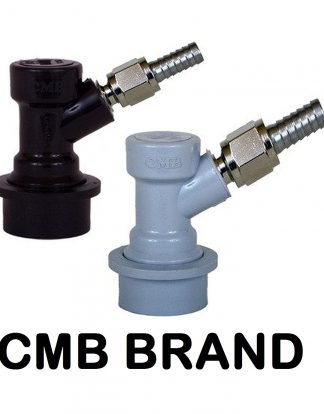 CMB BALL LOCK DISCONNECTS Set Complete MFL Type Kit For Ball Lock Pepsi-Type Corny Kegs with Swivel Nuts for 5/16 Gas Side, 1/4 Liquid Side Includes Worm Clamps