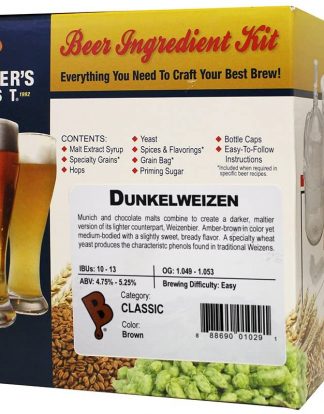 BEER KIT DUNKELWEIZEN a Dark Amber Oktoberfest Wheat Beer (Weissbier) Ingredient Kit from Brewer's Best