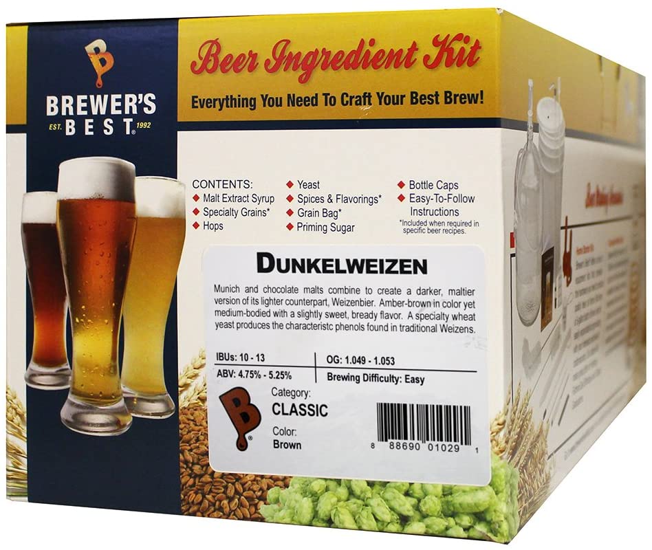 Trekken Zeep mythologie BEER KIT DUNKELWEIZEN a Dark Amber Oktoberfest Wheat Beer (Weissbier)  Ingredient Kit from Brewer's Best - Hobby Homebrew