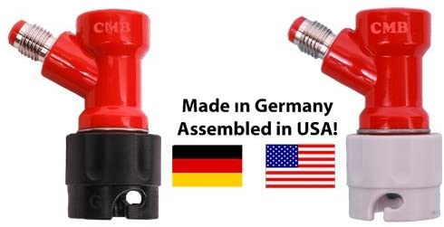 SHORT Version PIN LOCK PAIR Gas and Liquid Side Disconnects for Coke-Style Kegs 1/4" MFL Threaded Short Version (2 1/2" tall)