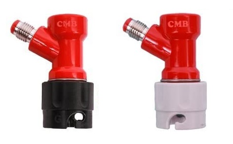 SHORT Version PIN LOCK PAIR Gas and Liquid Side Disconnects for Coke-Style Kegs 1/4" MFL Threaded Short Version (2 1/2" tall) - Image 4