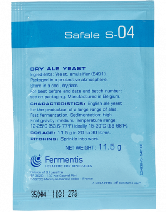 10 Pack S-04 DRY ENGLISH ALE YEAST Fermentis Safale S04