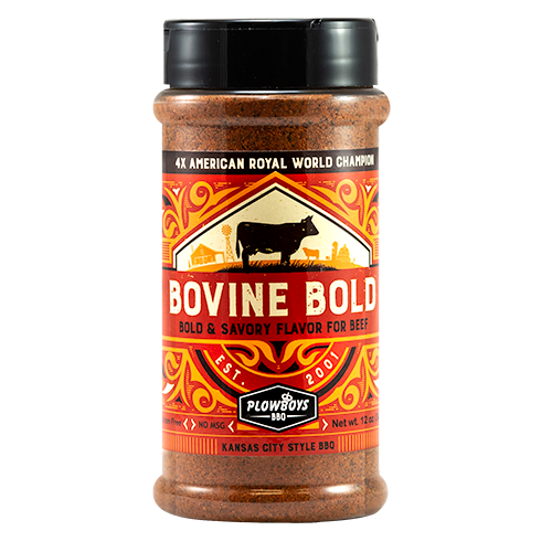 Plowboys BBQ Bovine Bold Large 12oz Shaker Bottle