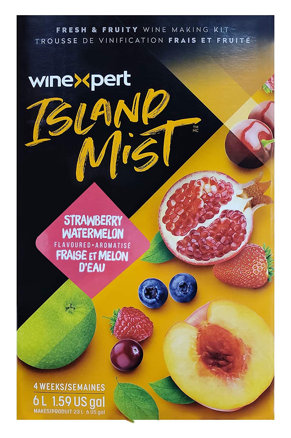 JUICE BOX WINE KIT Island Mist Strawberry Watermelon White Shiraz 6 Gallon Ingredient Kit by Winexpert