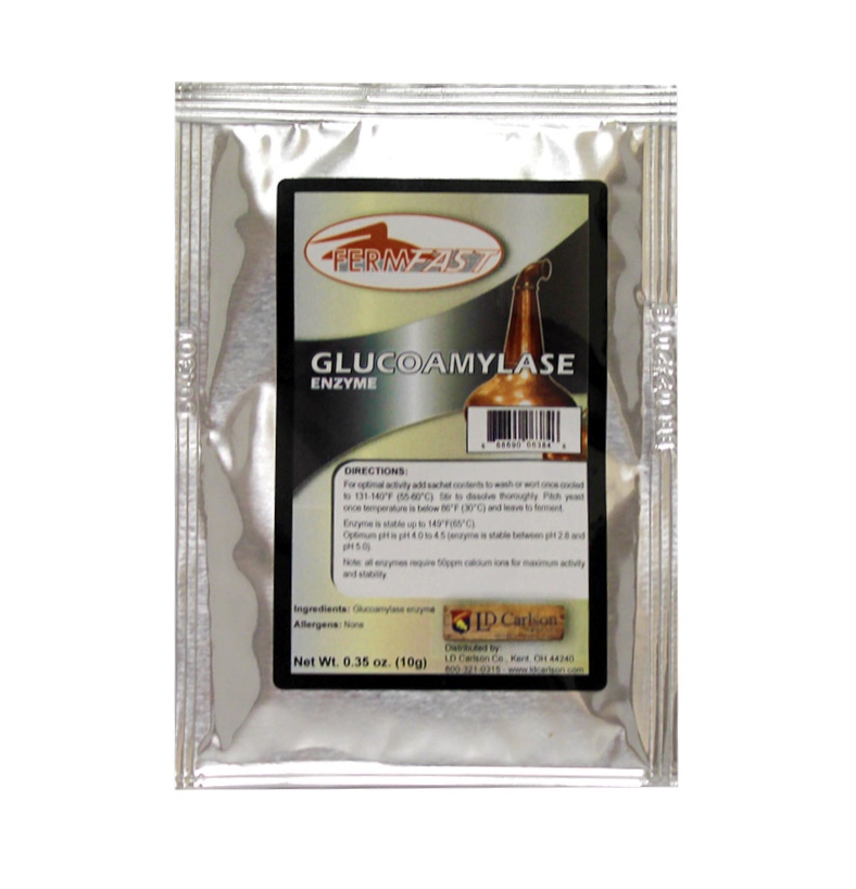 DRY Glucoamylase Enzyme - Single Use Packet BETA 'ZYME from LD Carlson Fermfast