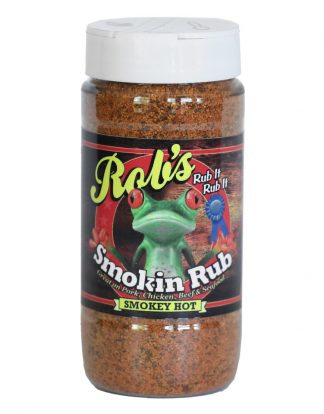 Rob's Smokin Rub - Smokey Hot BBQ 11.7oz Home of the 2017 & 2018 Best BBQ Sauce on the Planet!