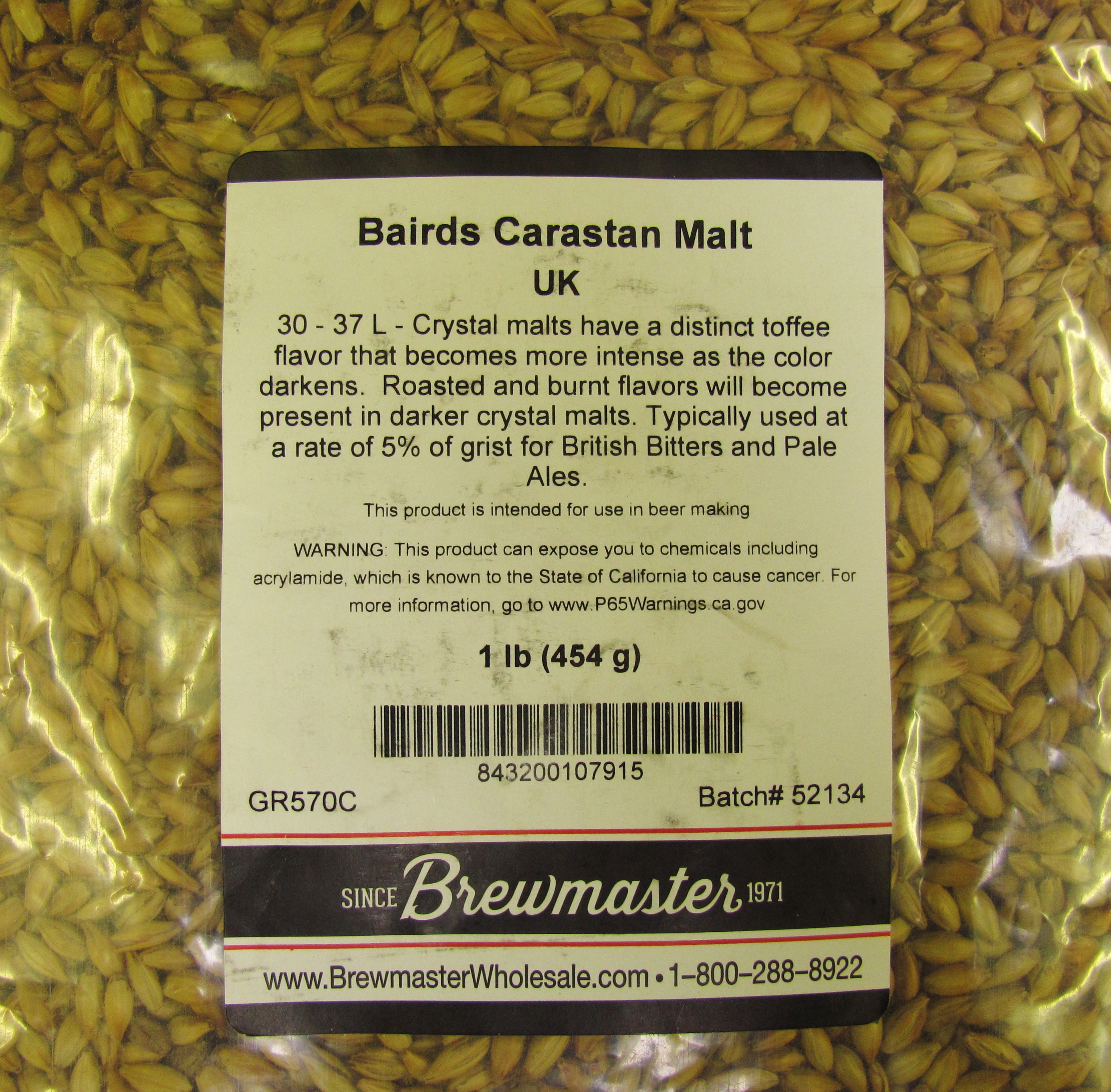 Bairds English Carastan Malt - 1 Pound Uncrushed - Image 4