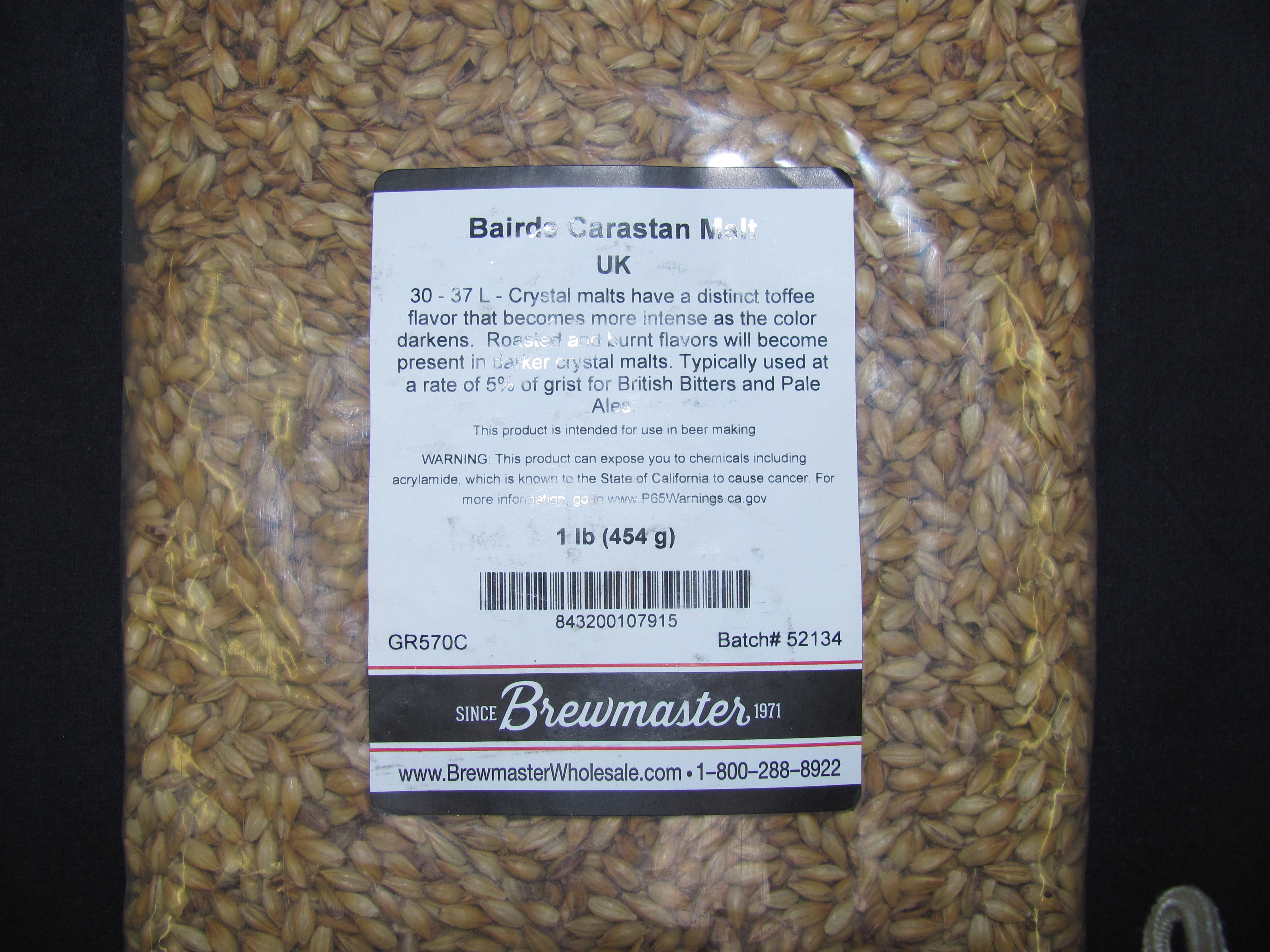 Bairds English Carastan Malt - 1 Pound Uncrushed - Image 5