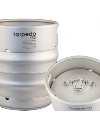 TORPEDO KEG 10 GALLON Stainless Steel Stackable Ball Lock Pepsi/Cornelius Type Corny Keg for Soda Beer or Cold Brew FREE SHIPPING
