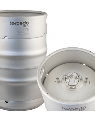 TORPEDO KEG 15 GALLON Stainless Steel Ball Lock Stackable Pepsi/Cornelius Type Corny Keg for Soda, Beer, or Cold Brew FREE SHIPPING in CONUS