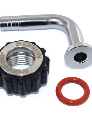 QUICKCONNECT 3/8" ELBOW BARB To 1/2" NPT Curved Blichmann Quick Connect
