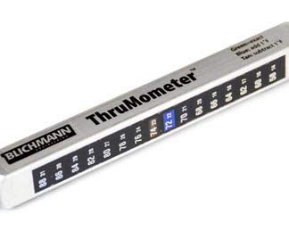 Blichmann ThruMometer 3/8" Inline Tube Thermometer See real time temps of Wort as it cools