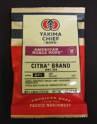 CITRA 2oz AMERICAN NOBLE HOPS:  Low Alpha Acid for Delicate Beers
