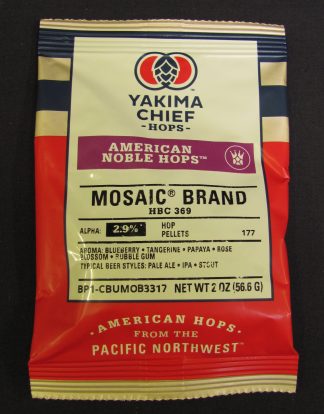 MOSAIC 2oz AMERICAN NOBLE HOPS:  Low Alpha Acid for Delicate Beers