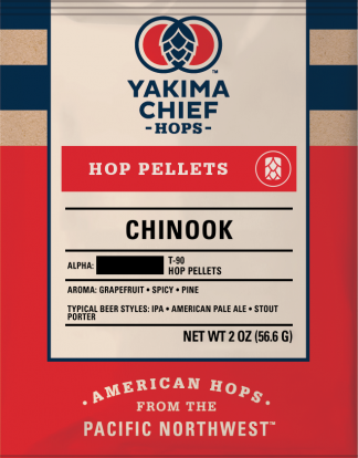 CHINOOK HOPS 2oz Yakima Chief Hop Pellets