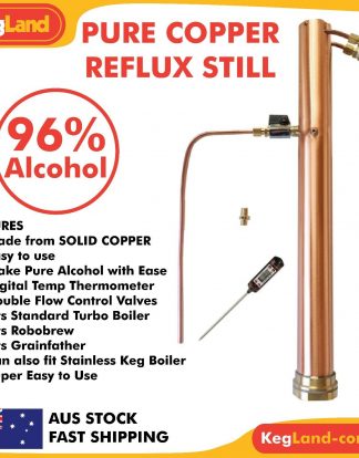 DS130 SPIRITMAKER COPPER CONDENSER Reflux Whiskey Still Top from New Zealand (AlcOengine KL04633)