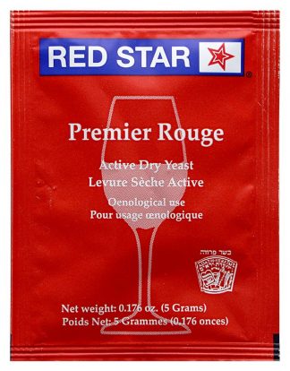 WINE YEAST Red Star Premier Rouge (Formerly Pasteur Red) 1 5g Pack for Red Wines