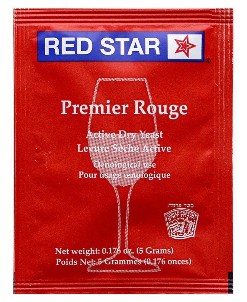 WINE YEAST Red Star Premier Rouge (Formerly Pasteur Red) 1 5g Pack for Red Wines