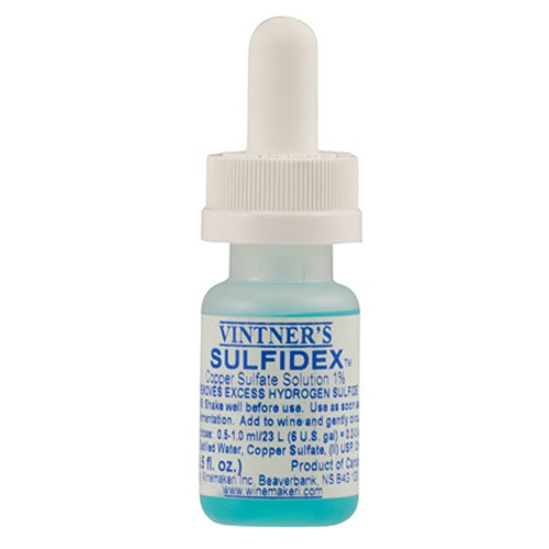 VINTNER'S SULFIDEX 1/2 oz Copper Sulfate Solution - Removes Rotten Egg Smell (H2S) FIN78 - Image 2
