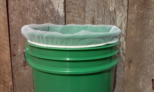 BUCKET FILTER Reusable Elastic Top Fine Mesh Nylon Straining Bag for 6.5 and 7.8 Gallon Fermenting Buckets or Nut Milk Bag BSG 5036 - Image 5