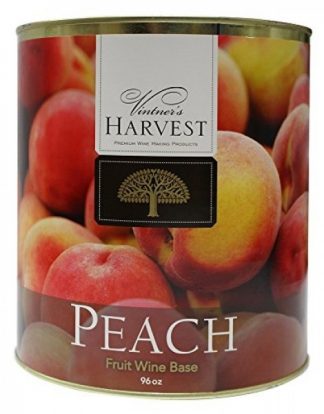 PEACH #10 CAN Vintners Harvest Fruit Wine Base 96oz WINE KIT 3 OR 5 GAL