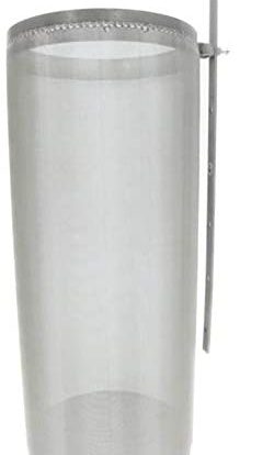 HOP SPIDER FILTER Basket Type with ADJUSTABLE DEPTH Hook Extends to 26" Stainless Steel 400 micron