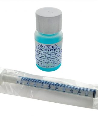 VINTNER'S SULFIDEX 1/2 oz Copper Sulfate Solution - Removes Rotten Egg Smell (H2S) FIN78
