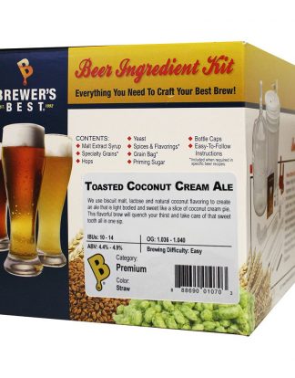 BEER KIT TOASTED COCONUT CREAM ALE Brewer's Best 1070 Home Brew Beer Ingredient Kit 5 Gallon