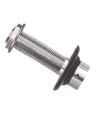 BEER SHANK ASSEMBLY Stainless Steel 1/4" Bore 4-1/8" Long - Krome Dispense C214 (No Nipple)