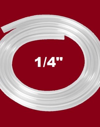 CLEAR FOOD GRADE TUBING 1/4" By The Foot MADE IN USA