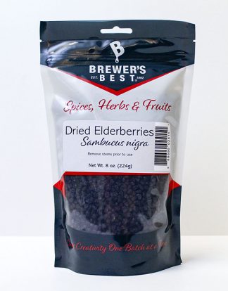 Brewers Best ELDERBERRIES 8oz DRIED – For Syrup or Superb Elderberry Wine - Use for blending Enhances Color and Complexity
