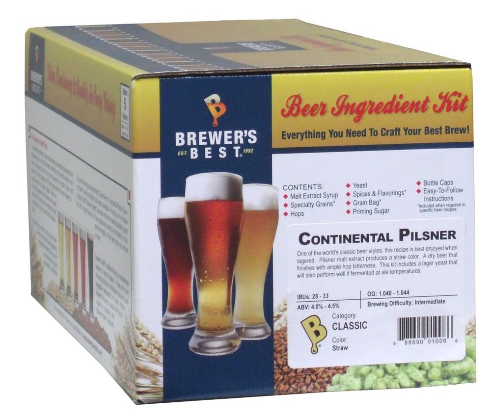 CONTINENTAL PILSNER Beer Ingredient Kit from Brewer's Best 1008 (Classic) - Image 3