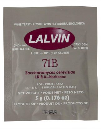 71B Lalvin Wine Yeast Narbonne AKA 71B-1122 5 Gram Pack for Blush Wines